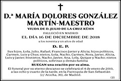 María Dolores González Martín-Maestro